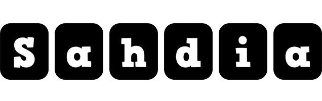 Sahdia box logo