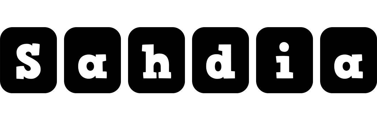 Sahdia box logo