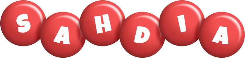 Sahdia candy-red logo