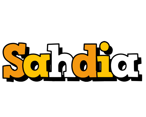 Sahdia cartoon logo