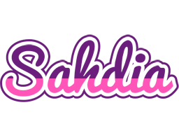 Sahdia cheerful logo