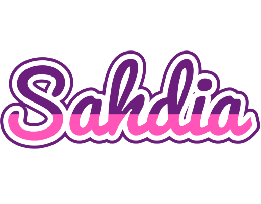 Sahdia cheerful logo