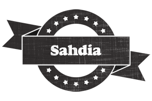 Sahdia grunge logo