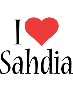 Sahdia i-love logo