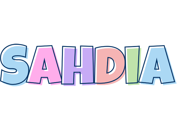 Sahdia pastel logo