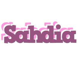 Sahdia relaxing logo