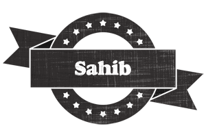 Sahib grunge logo