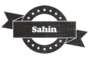 Sahin grunge logo