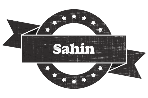 Sahin grunge logo