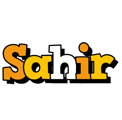 Sahir cartoon logo