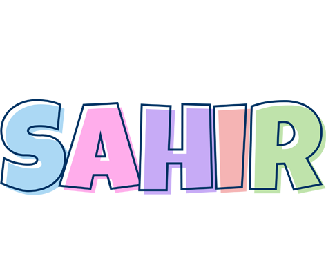 Sahir pastel logo