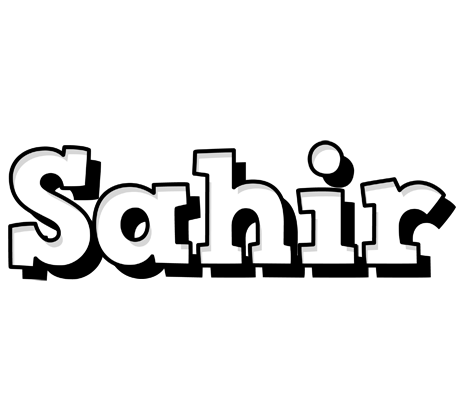 Sahir snowing logo
