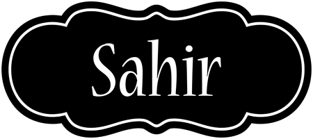 Sahir welcome logo