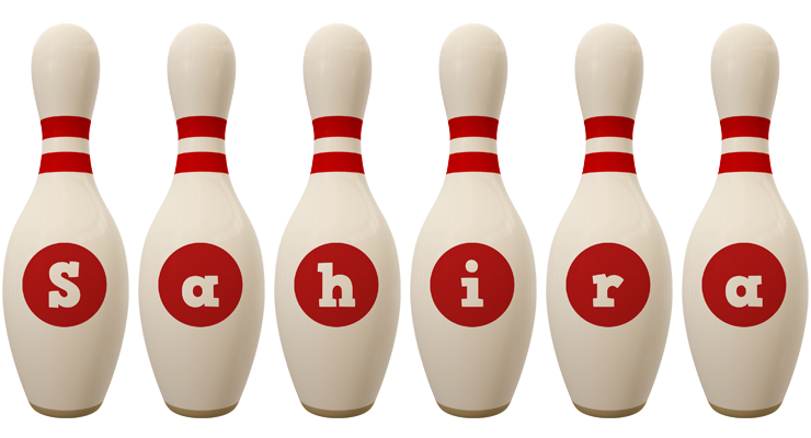 Sahira bowling-pin logo