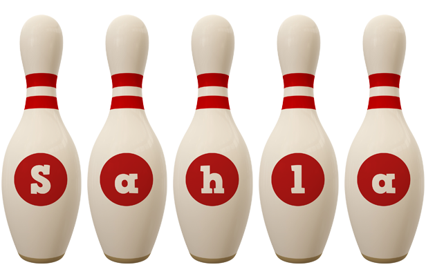 Sahla bowling-pin logo