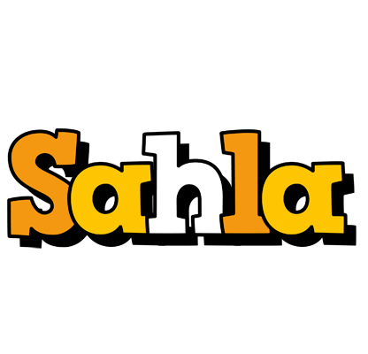 Sahla cartoon logo