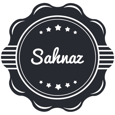 Sahnaz badge logo