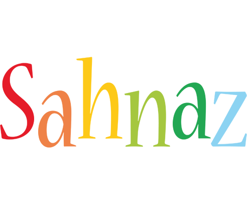 Sahnaz birthday logo