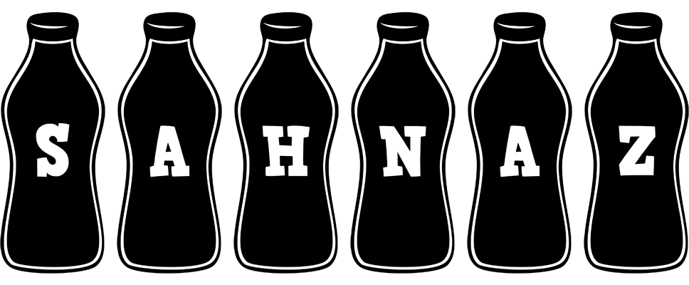 Sahnaz bottle logo