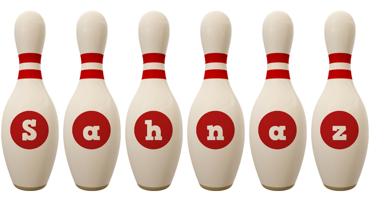 Sahnaz bowling-pin logo