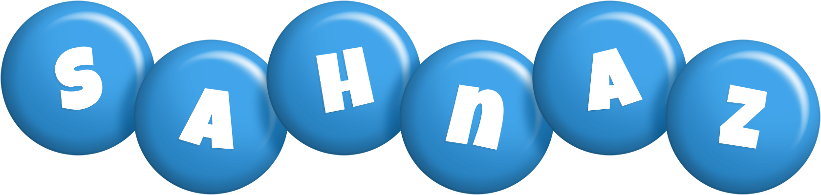 Sahnaz candy-blue logo