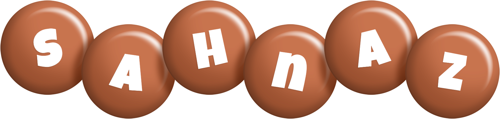 Sahnaz candy-brown logo