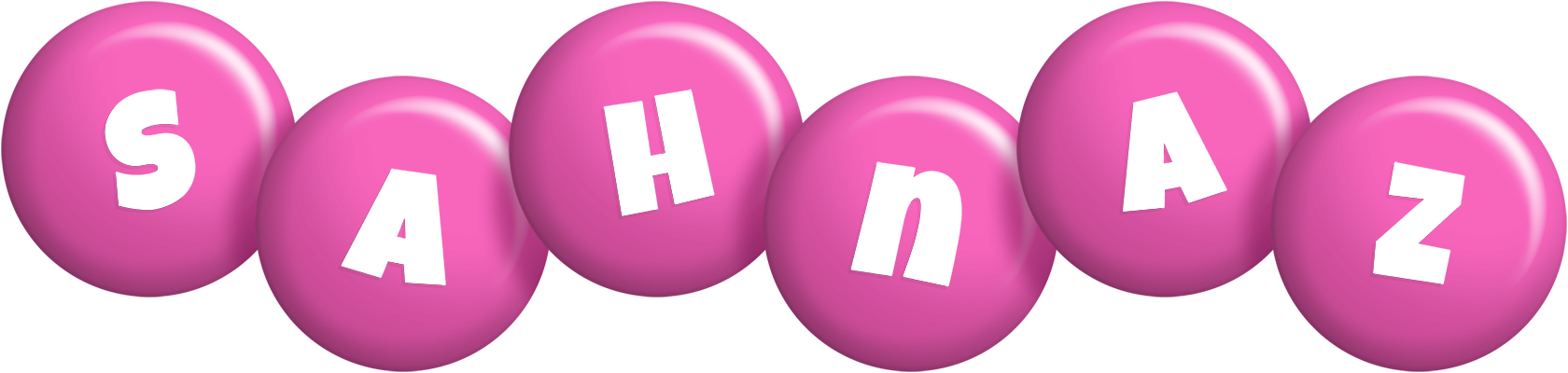 Sahnaz candy-pink logo