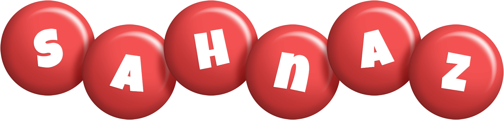 Sahnaz candy-red logo