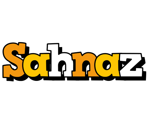 Sahnaz cartoon logo