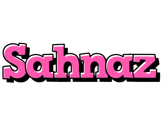 Sahnaz girlish logo
