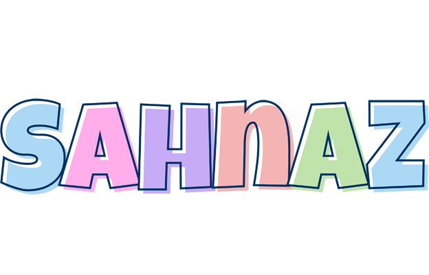 Sahnaz pastel logo