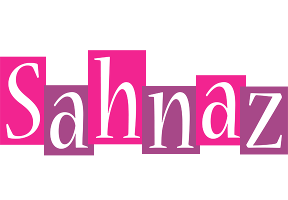 Sahnaz whine logo