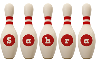 Sahra bowling-pin logo