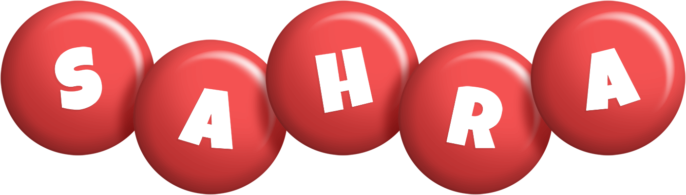 Sahra candy-red logo
