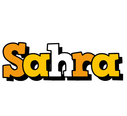 Sahra cartoon logo
