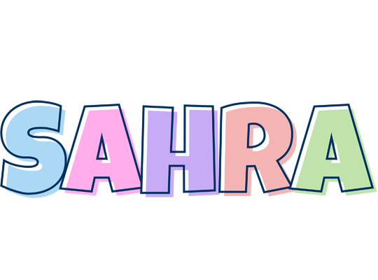 Sahra pastel logo