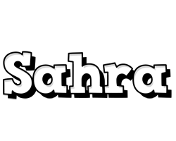 Sahra snowing logo