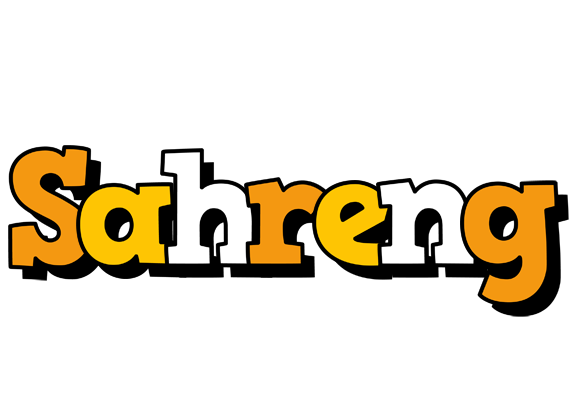 Sahreng cartoon logo