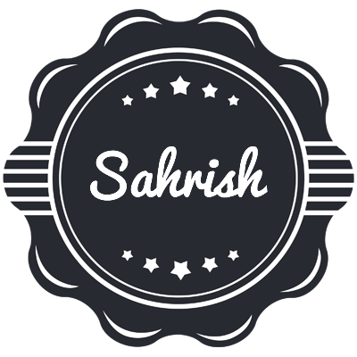 Sahrish badge logo