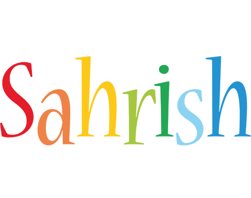 Sahrish birthday logo