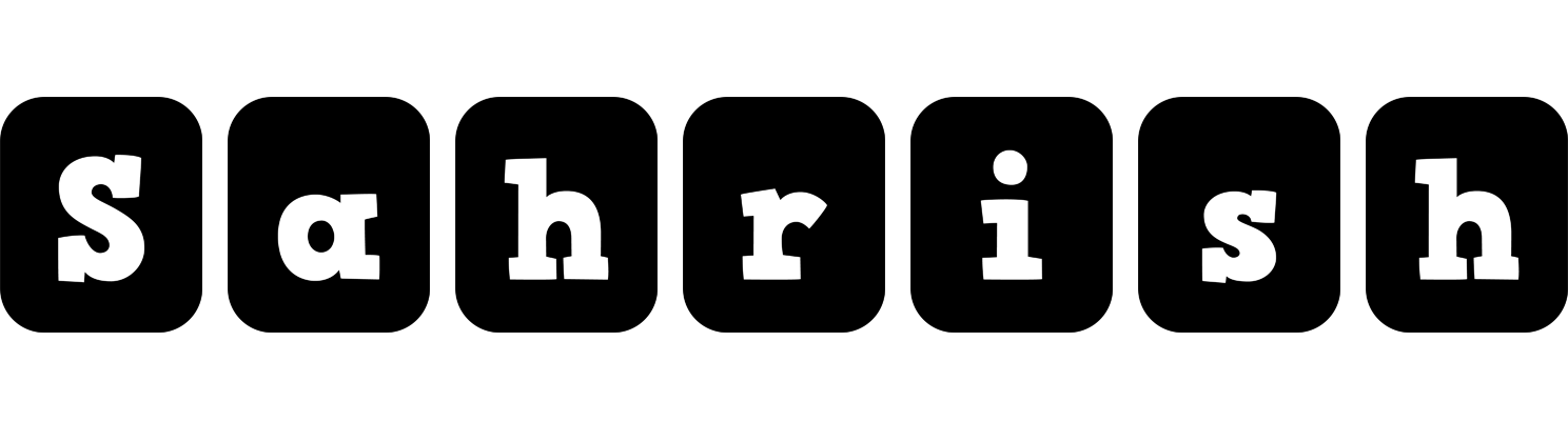 Sahrish box logo