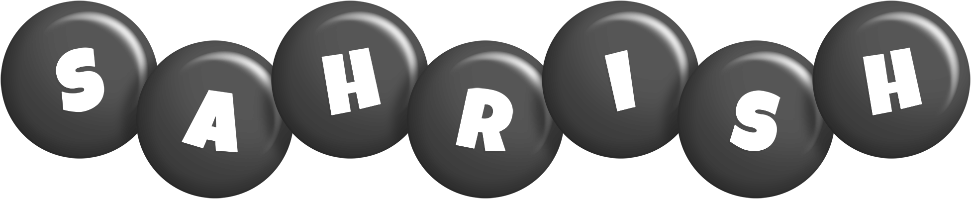 Sahrish candy-black logo