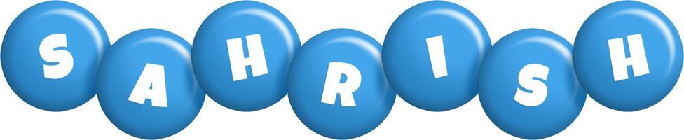 Sahrish candy-blue logo