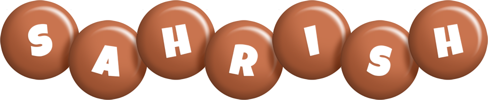 Sahrish candy-brown logo