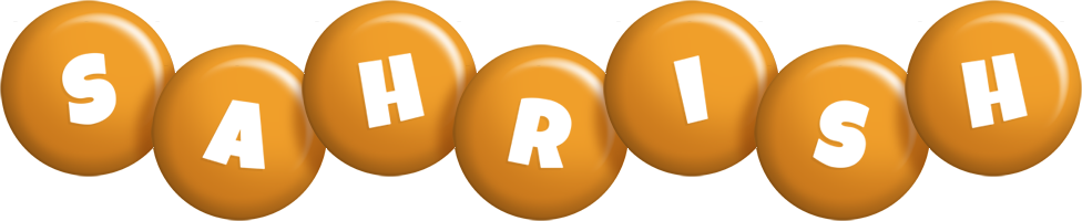 Sahrish candy-orange logo