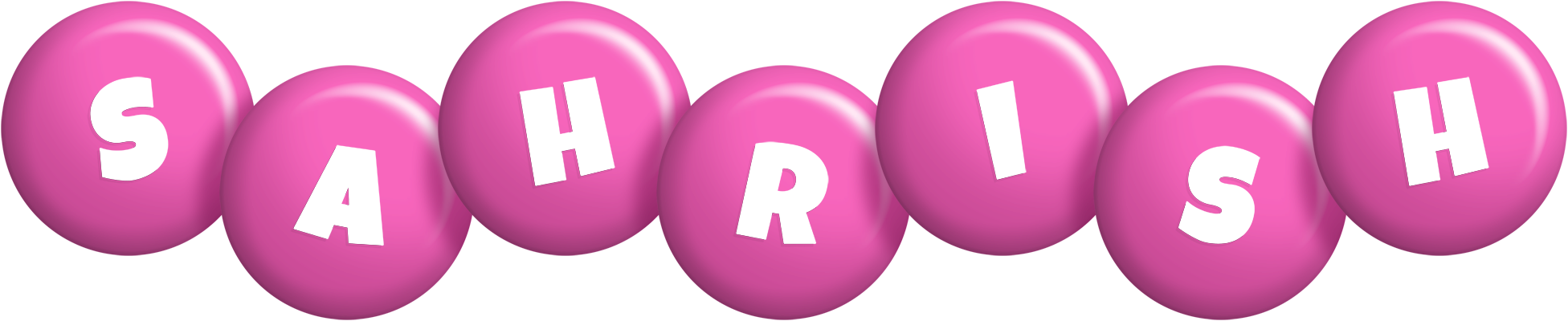 Sahrish candy-pink logo