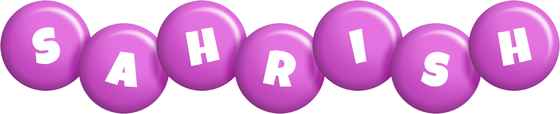 Sahrish candy-purple logo
