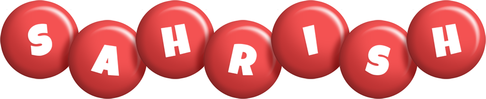 Sahrish candy-red logo
