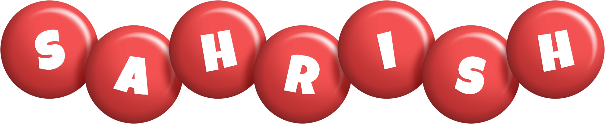 Sahrish candy-red logo