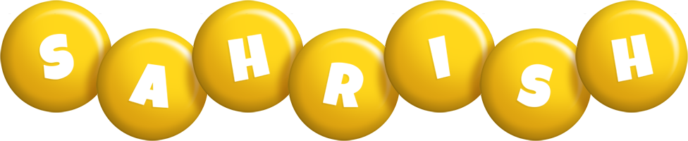 Sahrish candy-yellow logo